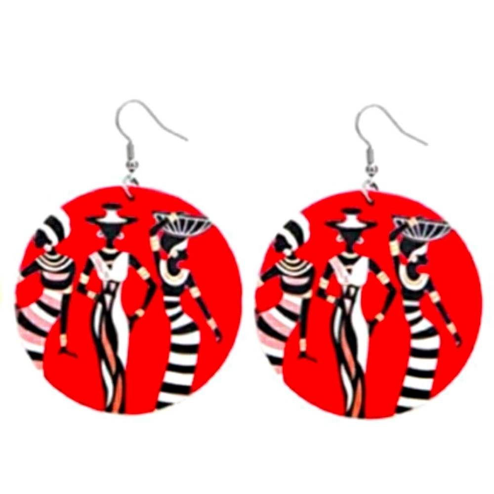 👑Afro-Centric Sophisticated Ladies Earrings👑 - Picture 3 of 3